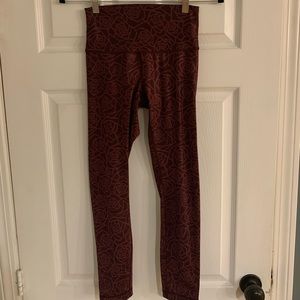 Lululemon Luxtreme High-Rise Pant In Posey Rose Red Grape Bordeaux
